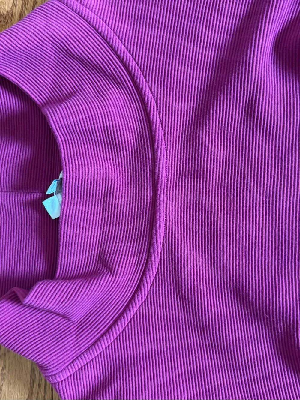 Boden - Women’s Fuchsia Ribbed Crew Neck Fit and Flair Dress - UK 6, US 2